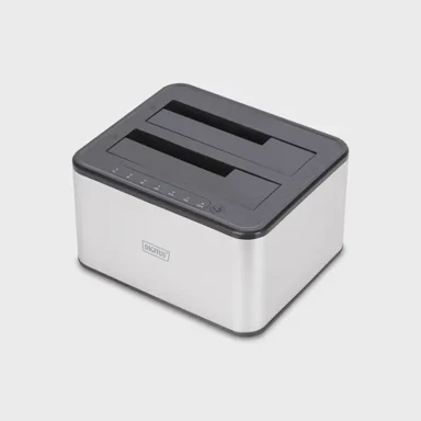 DIGITUS Docking stanica, USB 3.0 dual SATA HDD 2.5"/3.5", crna